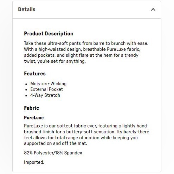 NWT- Fabletics Oasis Pureluxe HW Pocketed Kick Flare -SAGE GREY (32”) REG INSEAM - Picture 11 of 12